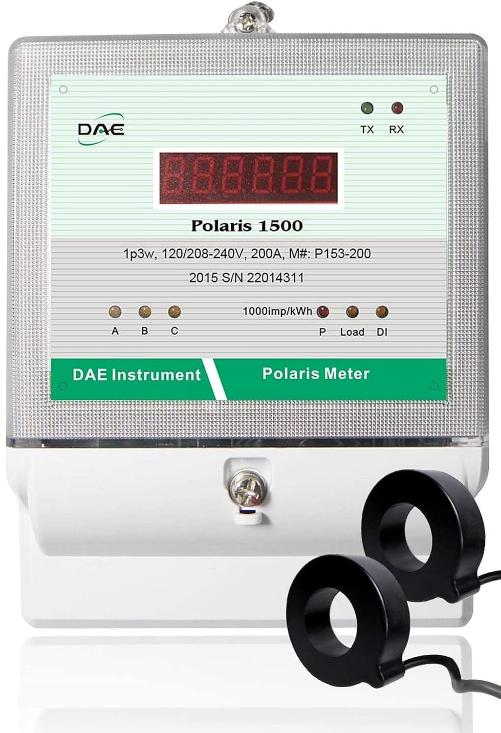 DAE P153-200-S KIT Revenue-Grade kWh Smart Submeter 200A 1-Phase 3-Wire 120/240V RS485 UL CTEP Approved