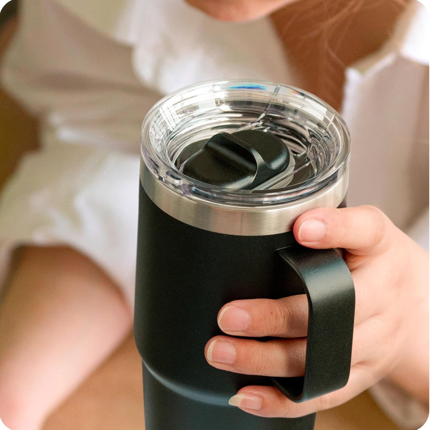 20 oz Stronghold Replacement Lid - STRICTLY for YETI Rambler 20 oz Travel Mugs - Leak - Proof, Durable, Straw - Friendly (1 - Pack) ﻿ - Image 4