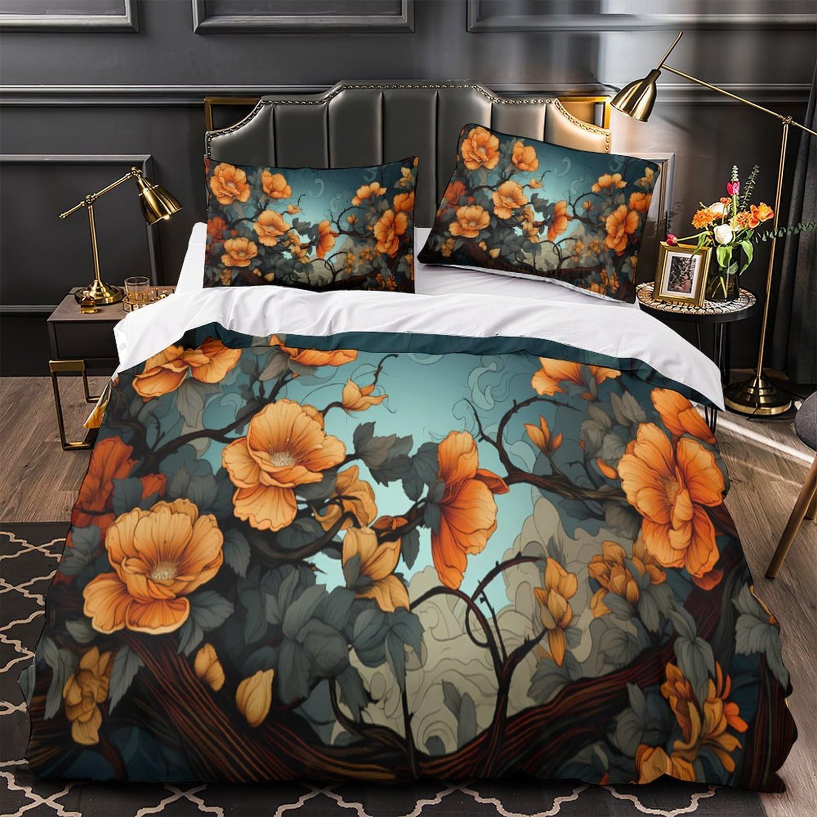 Housse de couette 220x240 ciel étoilé pour une chambre nuit magique