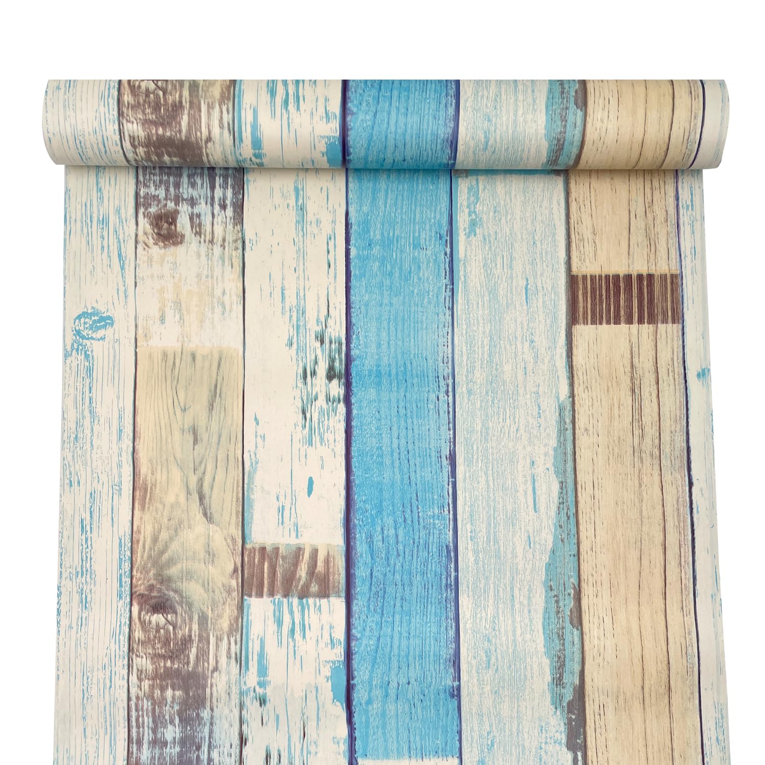 Yifely Colorful Wood Grain Furniture Paper Decorative Shelf Drawer Liner Self-Adhesive Door Sticker 17.7 Inch by 9.8 Feet