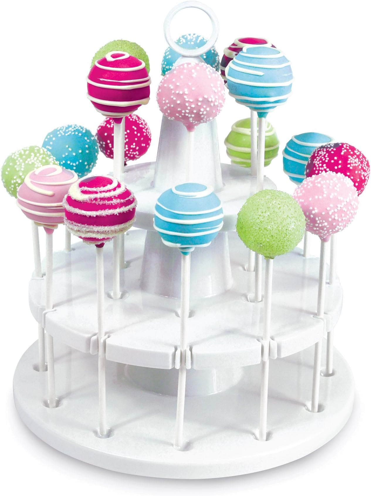 Bakelicious Cake Pop Stand, 18-Piece, White