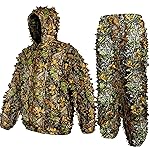 MOPHOTO 3D Leafy Camo Hunting Suit - Woodland Ghillie Suit for Men, Leaf Camouflage Hunting Gear