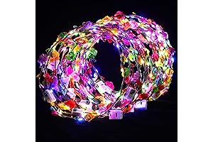 40 Pcs LED Flower Headband: Light Up Your Parties with Floral Delight
