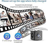 Vista 3 de Mini Hidden Camera, Spy Camera WiFi, 2K HD Long Standby Time Compact Camera with Nanny Cam, Indoor Wireless Hidden Security Camera with Mobile