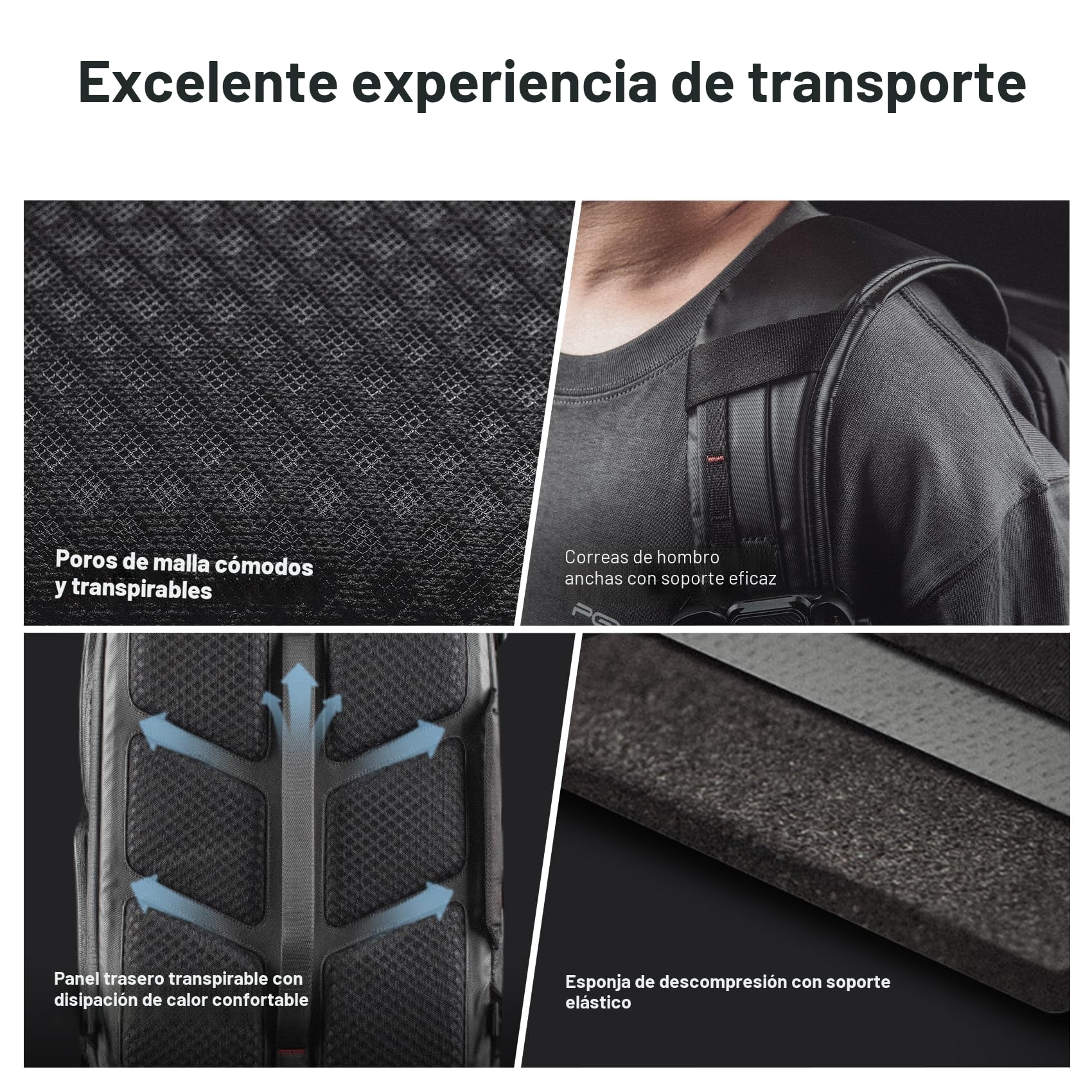 PGYTECH OneMo Lite Mochila para cámara 22L Impermeable Bolsa de cámara profesional para DJI Mavic Series Drone/DJI Mini 4 Pro/DJI Avata 2, DSLR/SLR Cámaras sin espejo, Negro