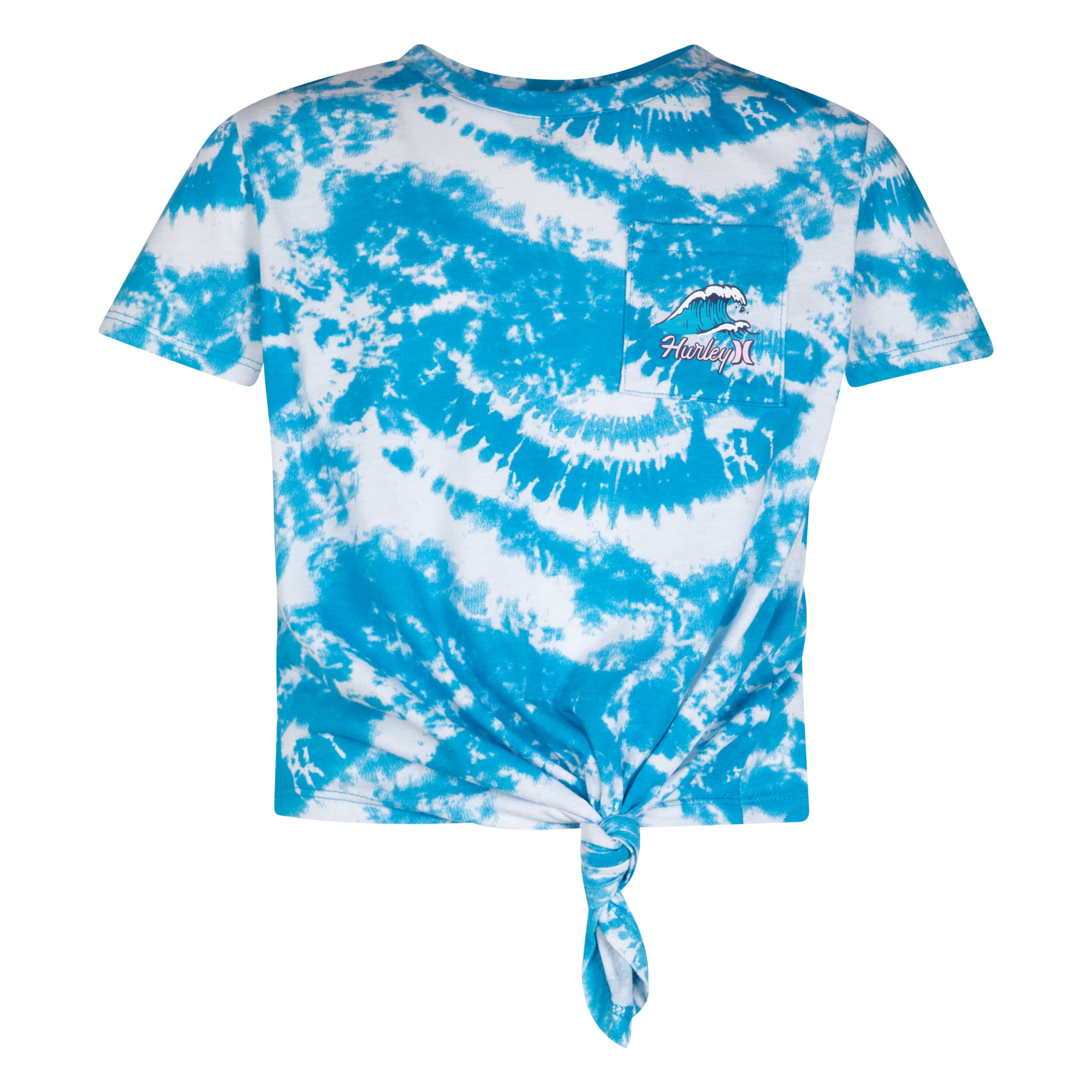 Hurley Girls' Front Tie Graphic T-Shirt
