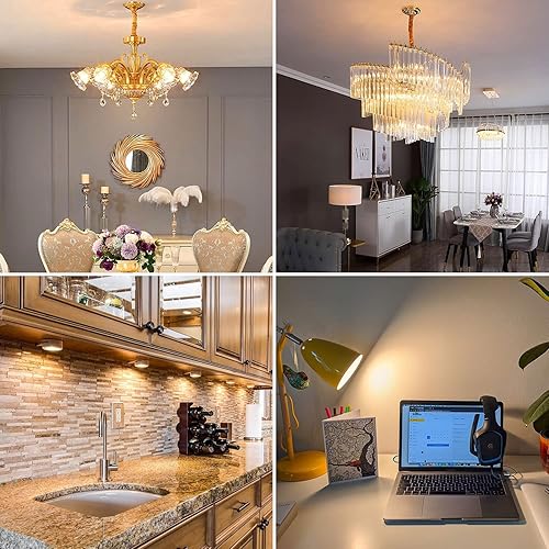 Miniatura 8 de Bombillas LED MR16 (paquete de 4) - 380lm 60LEDs 2835 SMD 3W AC/DC 12V 3000K blanco cálido, equivalente a bombilla halógena de 30 W, base bi-pin