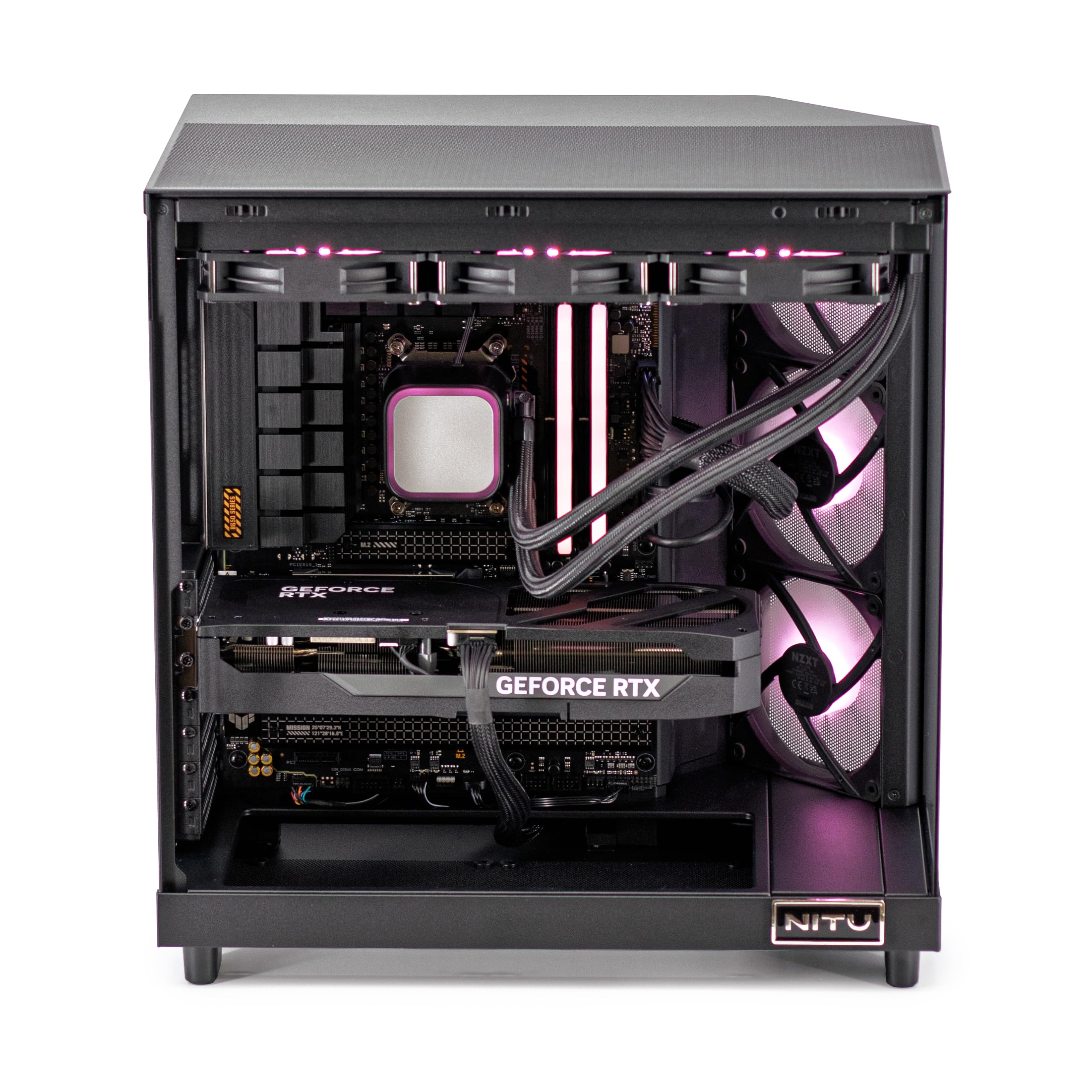 NITU Gaming PC | AMD Ryzen 7-9800X3D + RTX 5080 16 GB | 32 GB DDR5 | SSD NVMe 2 TB | Windows 11 Home | PC Gamer 1440p/4K Ray Tracing | Fuente 1000W Gold | Unidad Central de Alto Rendimiento