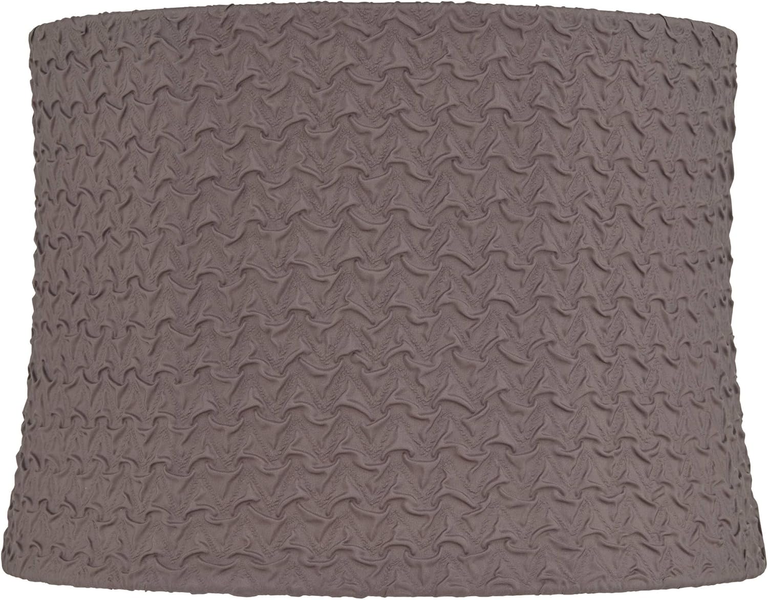 13" Top x 14" Bottom x 10" High x 10" Slant Lamp Shade (Pre-Assembled) Replacement Large Sierra Gray Drum Round Tapered Modern Fabric Textured Softback Washer Harp Finial - Springcrest