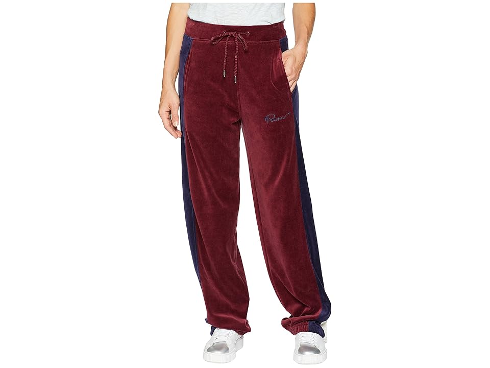 

PUMA Velour Track Pants (Tawny Port) Women's Casual Pants
