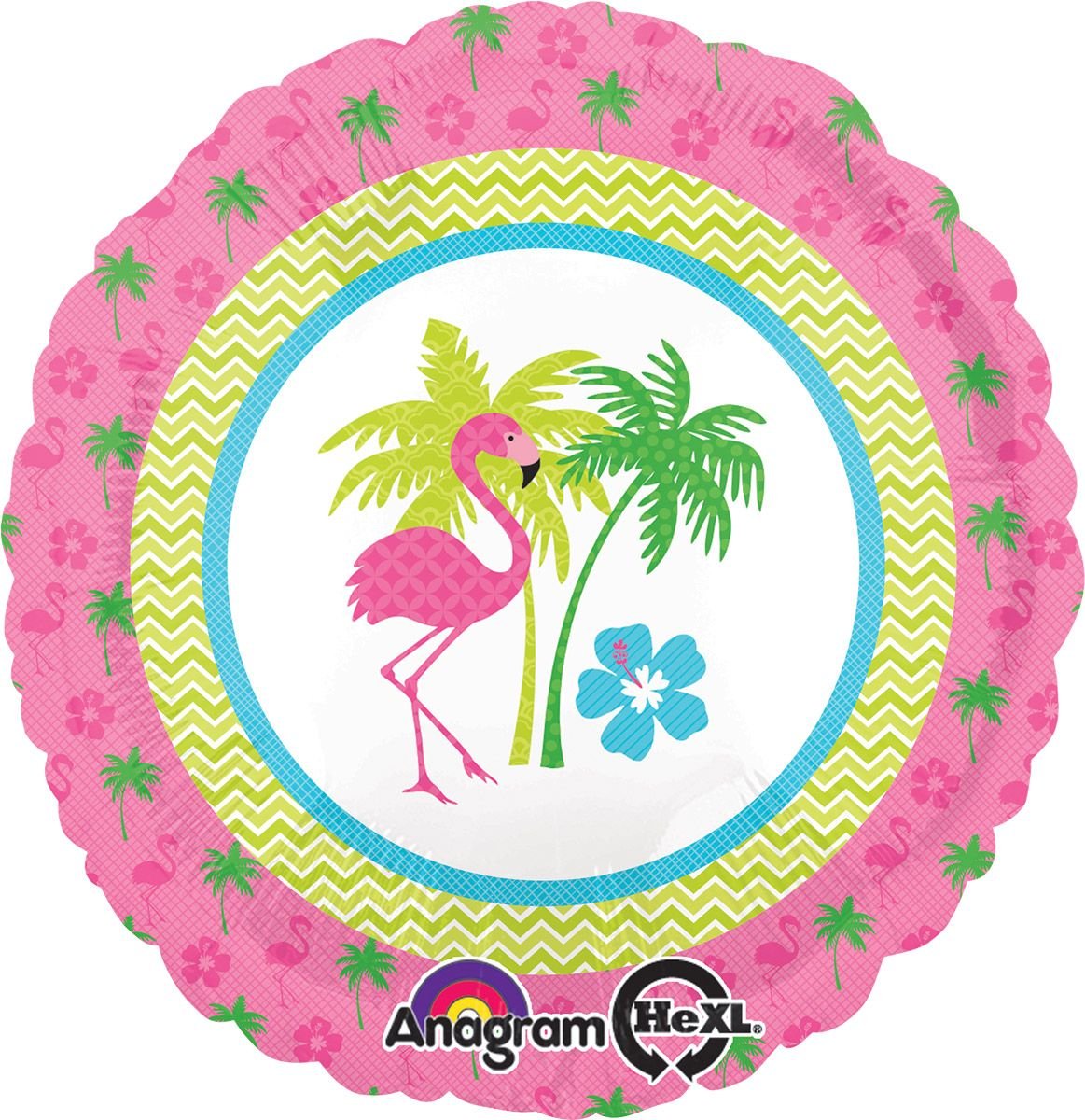 Anagram Flamingo Fun 18 Inch Foil Balloon