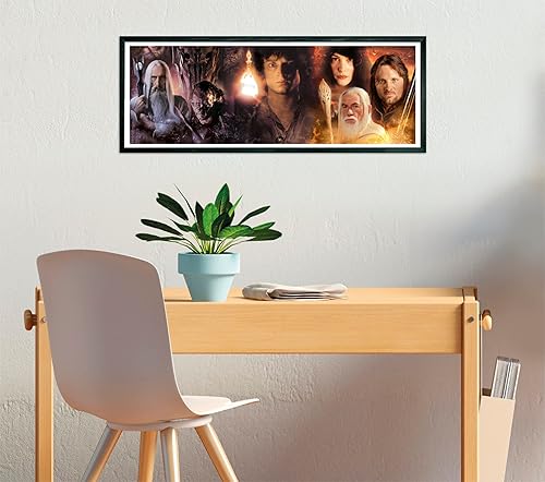 Miniatura 6 de Clementoni Lord of The Rings Panorama Rings-1000 Pieces Adults, Panoramic, Famous Movie Puzzles, Made in Italy, Multicoloured, 39739