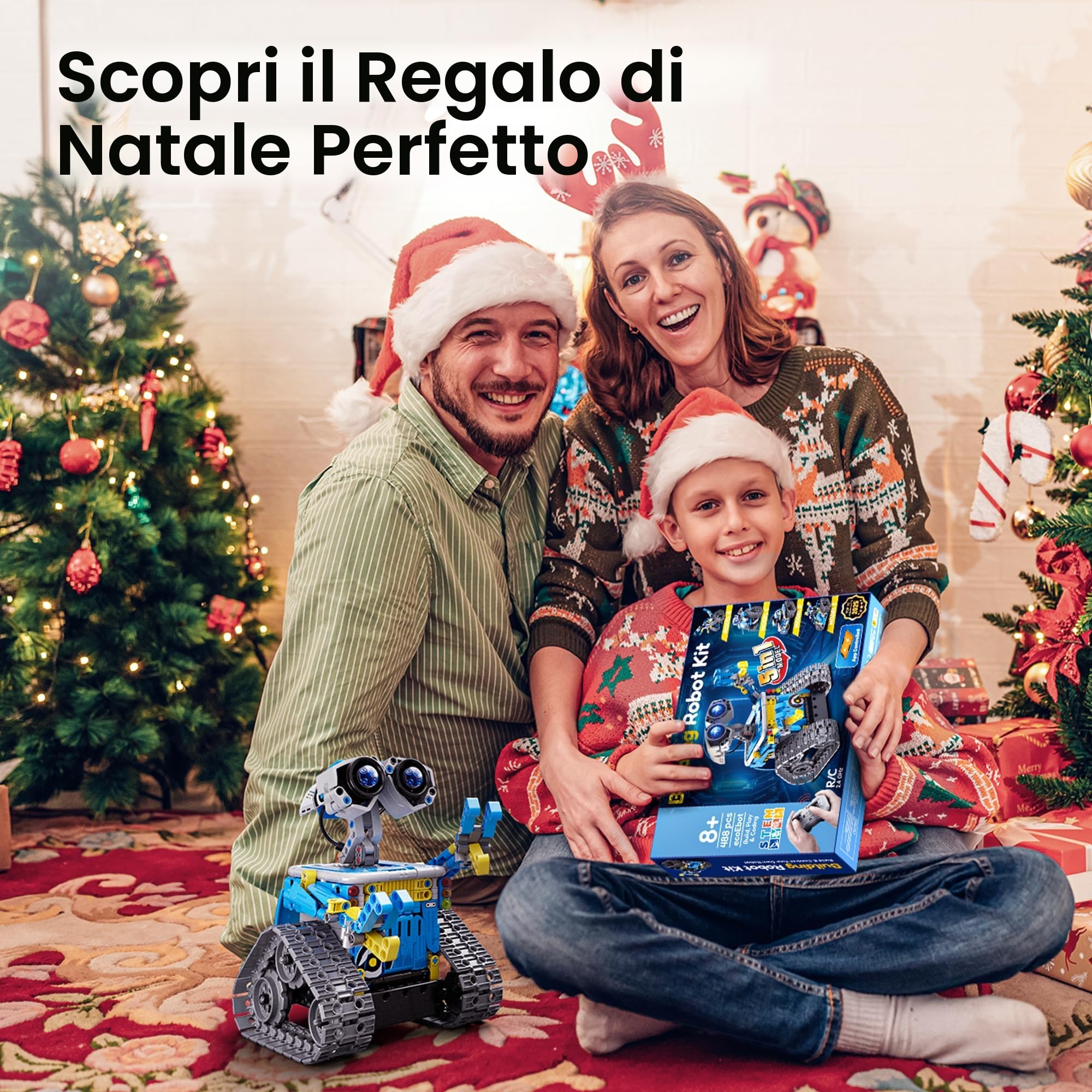 VEPOWER Technic Robot Telecomandati per Bambini,5 in 1 STEM RC Giocattoli da Costruzione con app programmabile, Regalo Educativo per Ragazzi e Ragazze Dagli 6 ai 12 anni (488 pezzi)
