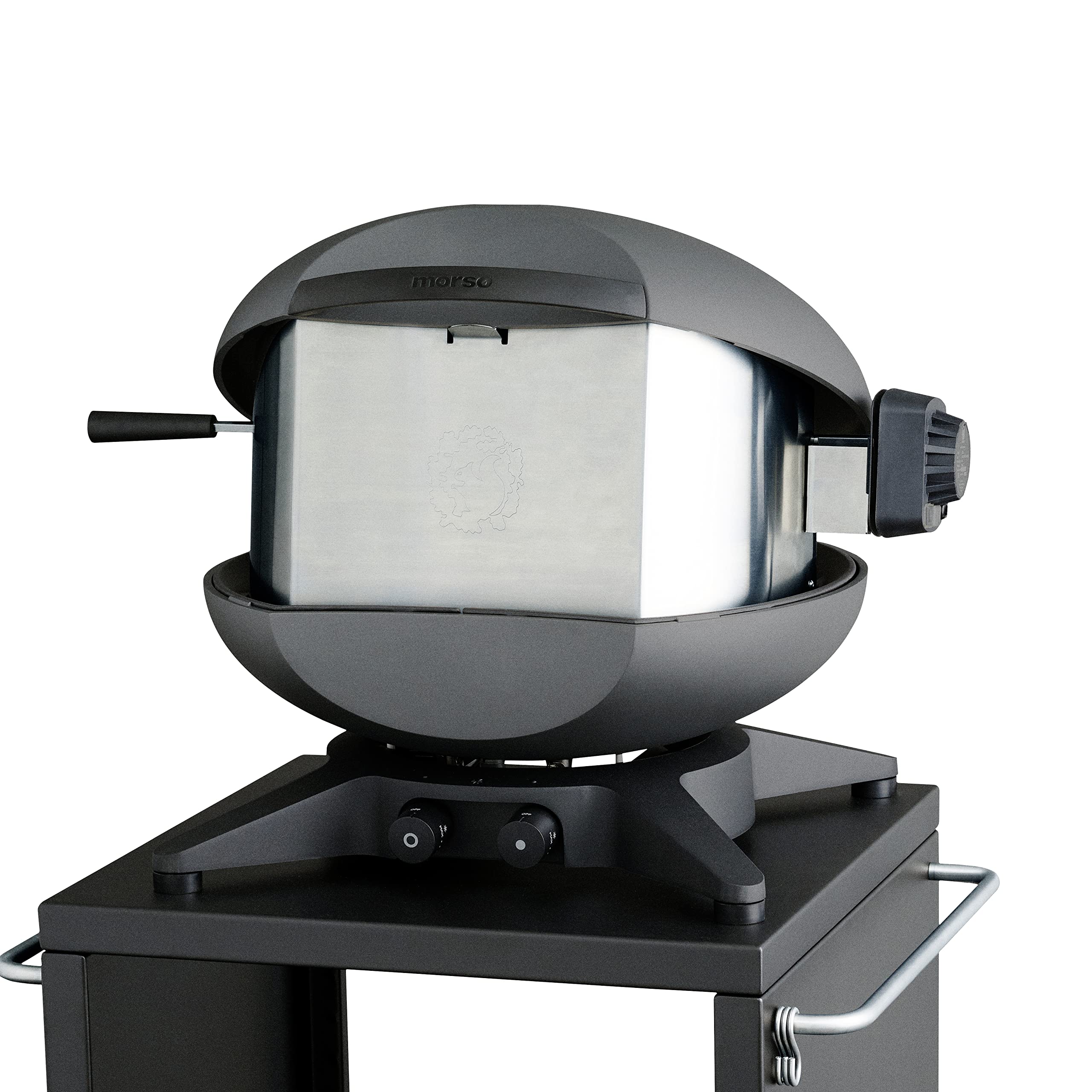 Morsø Rotisserie Medio – elektrischer Grill-Drehspieß aus rostfreiem Stahl, Grillspieß mit Motor für Gasgrill Forno Gas Medio, im cleanen Design