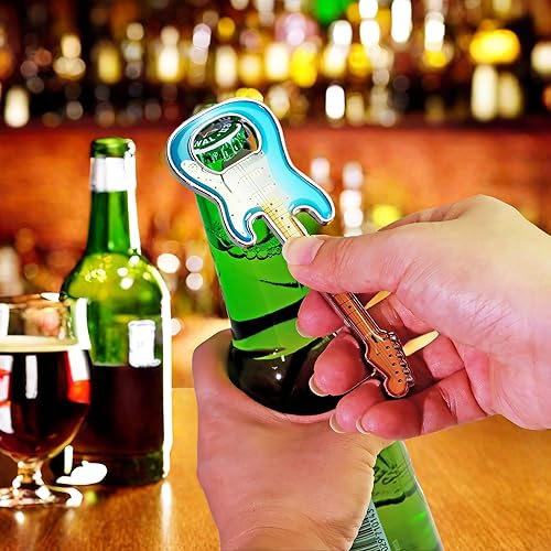 Miniatura 7 de Abrebotellas con forma de guitarra de cerveza, abrebotellas, guitarra, regalo, accesorios de cocina para bebedores, amantes de la guitarra y música,