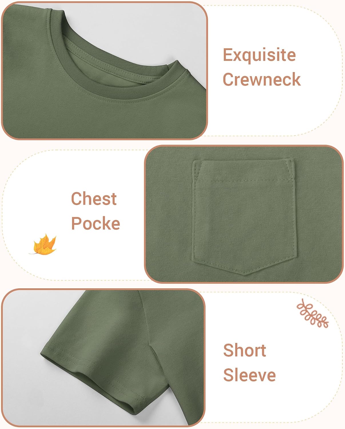 3 Pack Toddler Boys Short Sleeve T-Shirts Basic Cotton Tee Tops Toddler Boy Clothes Size 18M-5T