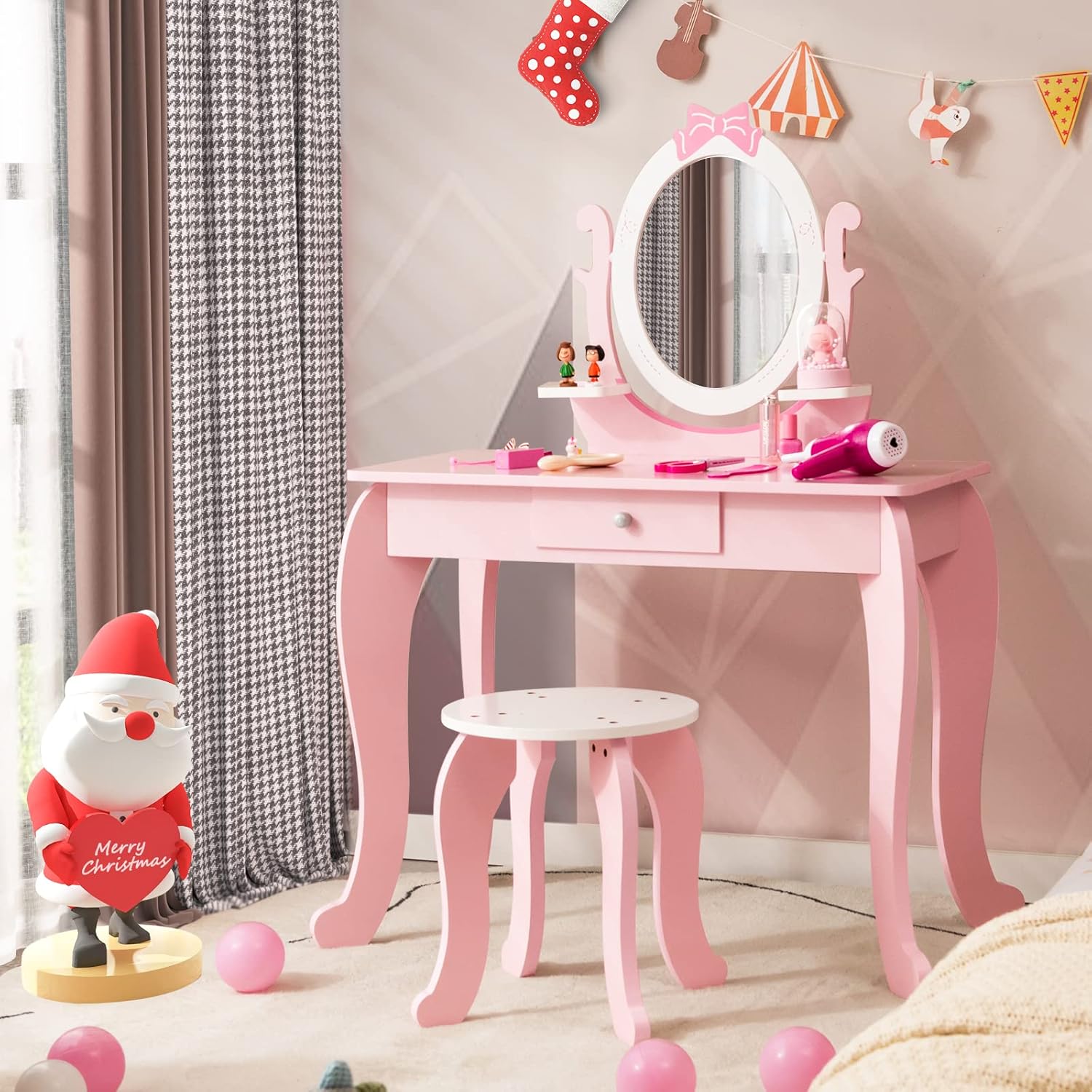 KOTEK 2in1 Kids Vanity with Detachable Top & 360
