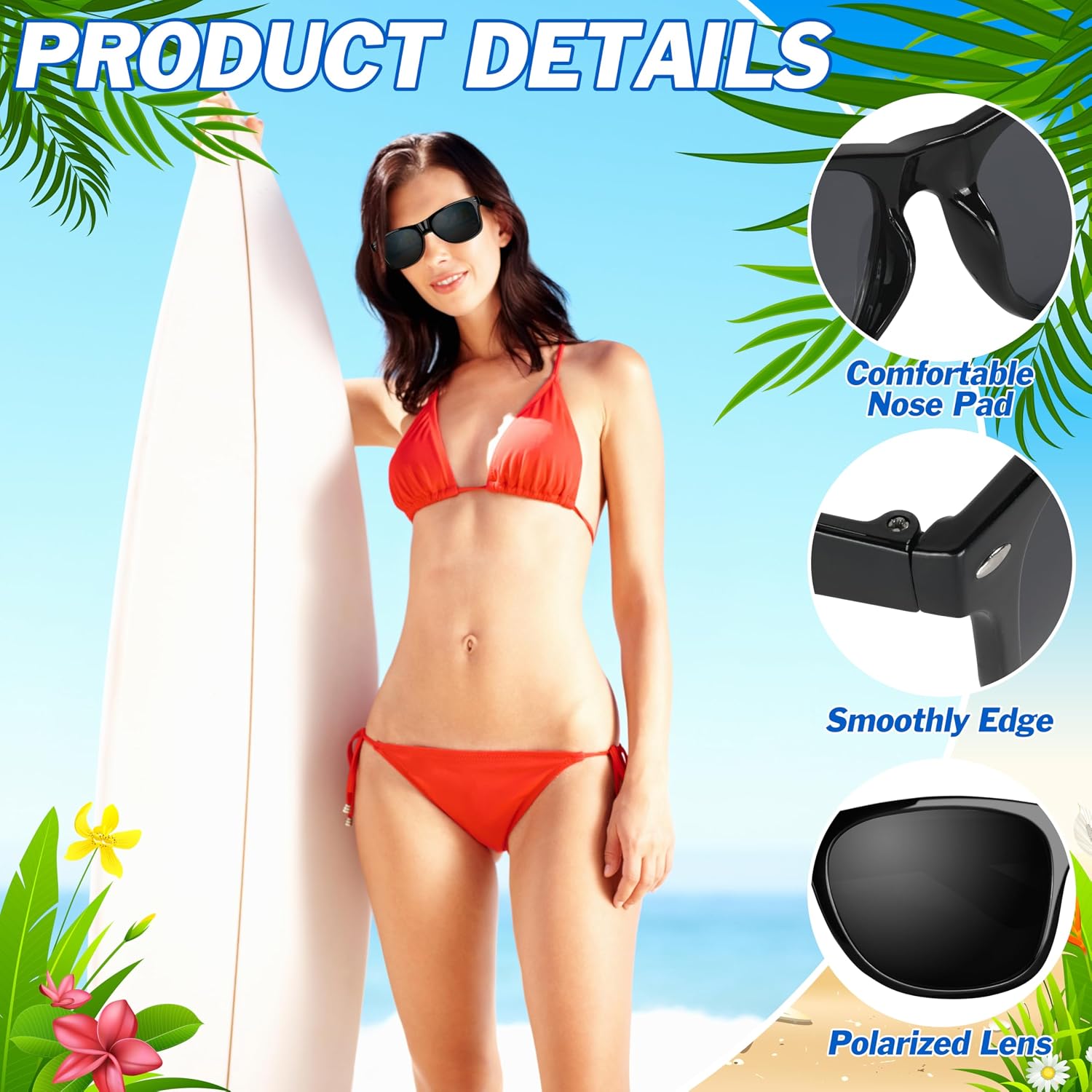 Palonu Sunglasses Bulk, 6/12 Pcs Sunglasses with UV Protection Party Favors for Summer Beach Pool Birthday Outdoor Activities