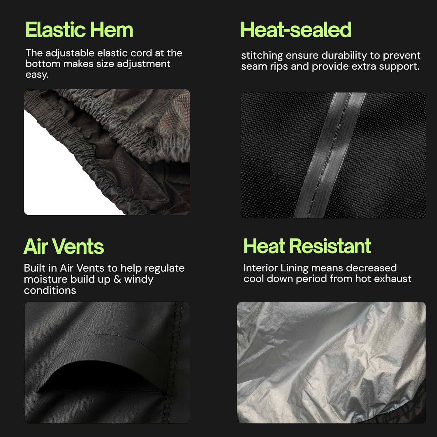 Formosa Covers Premium Motorcycle Cover for Honda Gold Wing F6B, Includes Cable & Lock - Eagle Logo