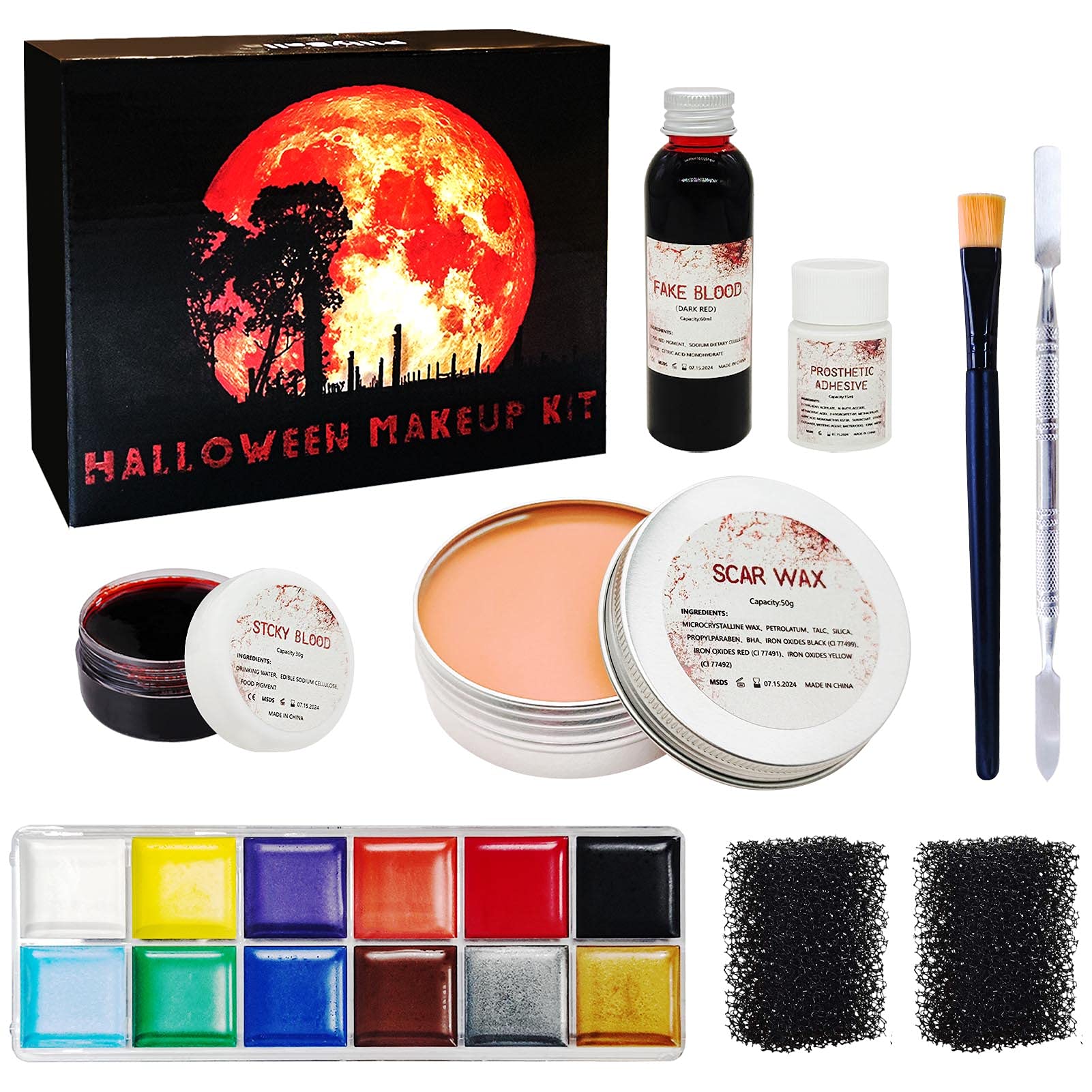 Buy Professional Halloween SFX Special Effects Makeup Kits, Fake Blood