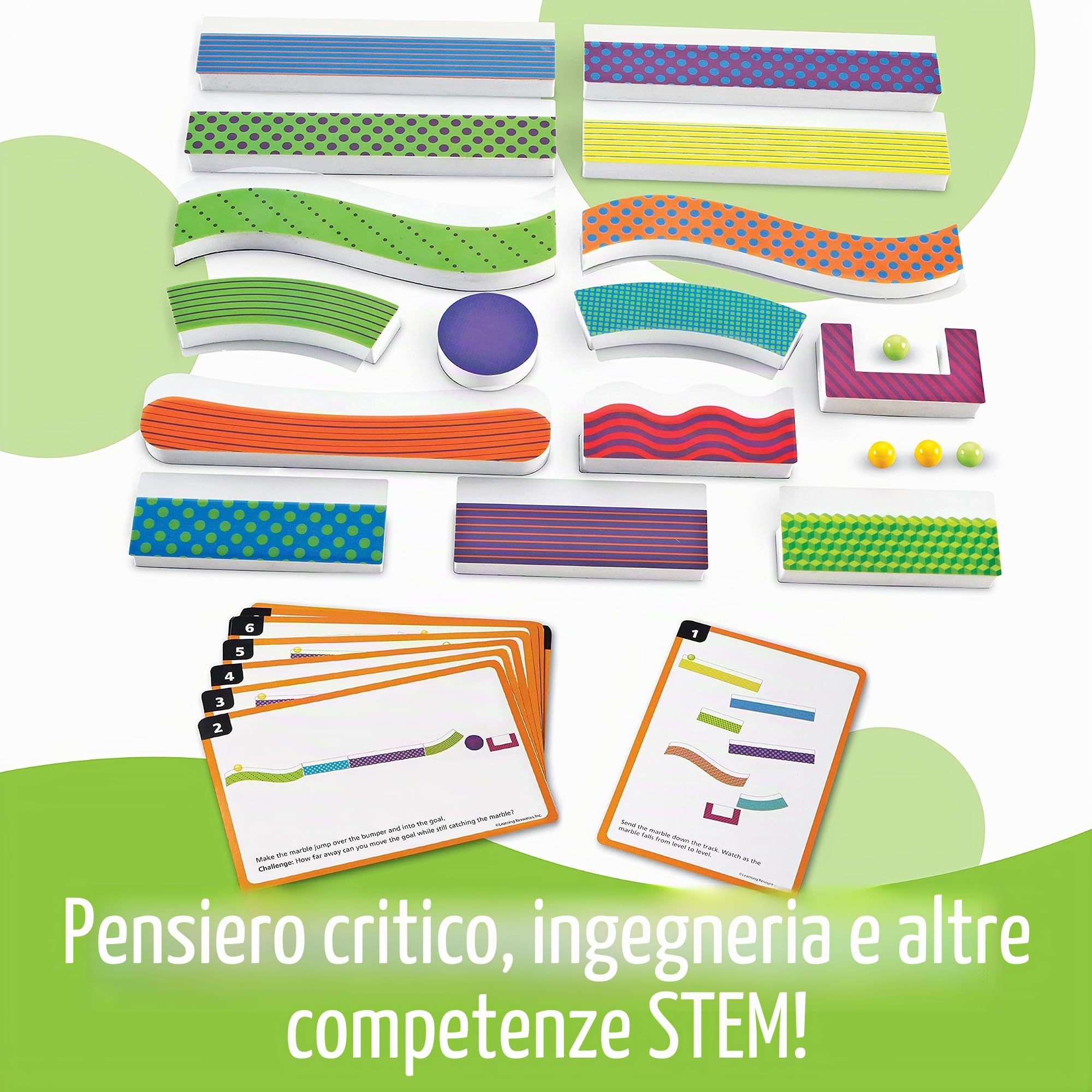 Learning Resources Pista per biglie Magnetica Tumble Trax