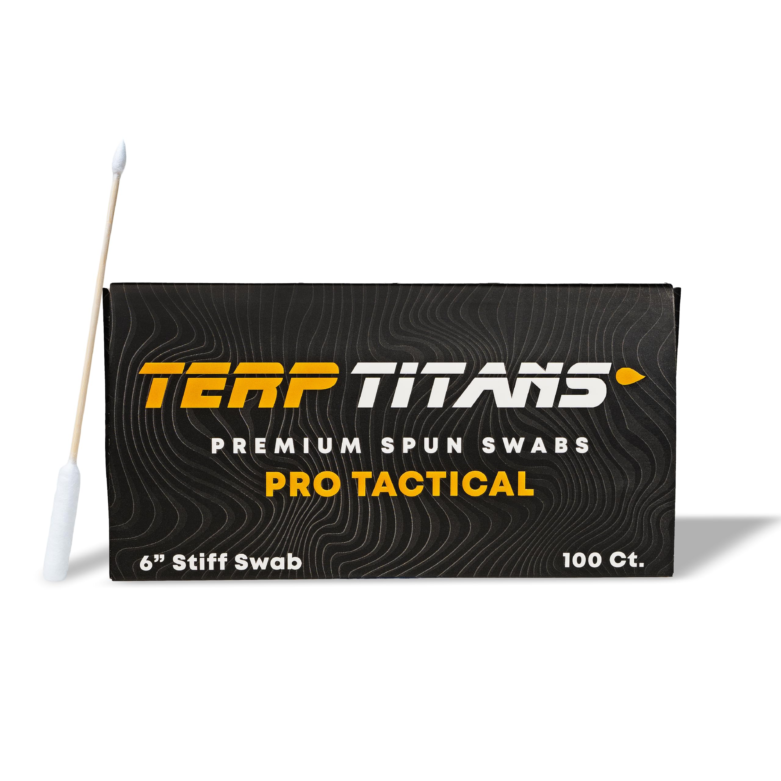 TerpTitans - Pro Tactical - Bastoncillos de algodón de bambú de 6 pulgadas, paquete de 2, punta de barril XL para máxima absorción y puntas de punta fina para espacios reducidos