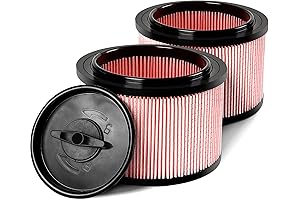 2-Pack Washable and Reusable Vacmaster HEPA Filter
