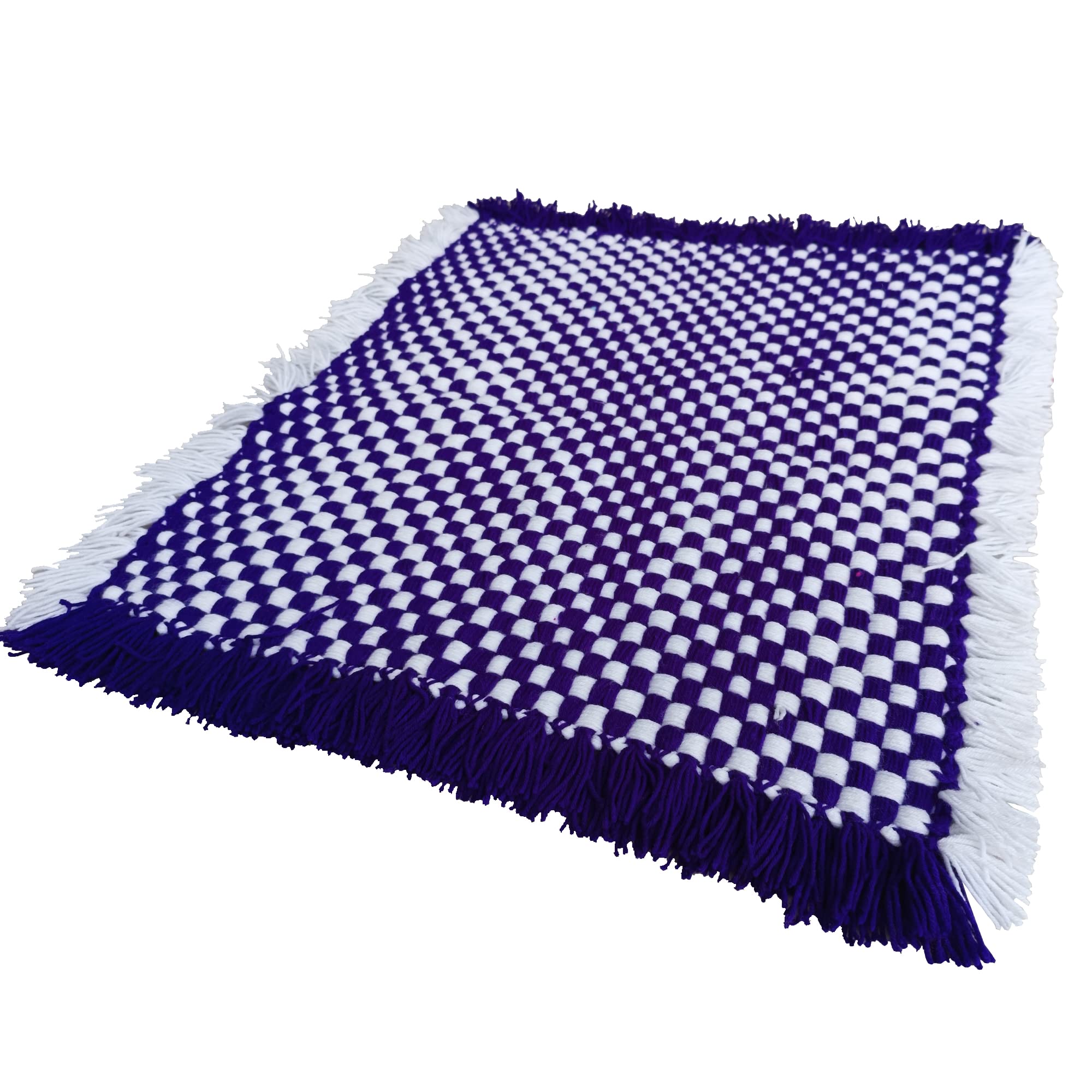 Woolen Puja Mat - Handmade Prayer Mat -13