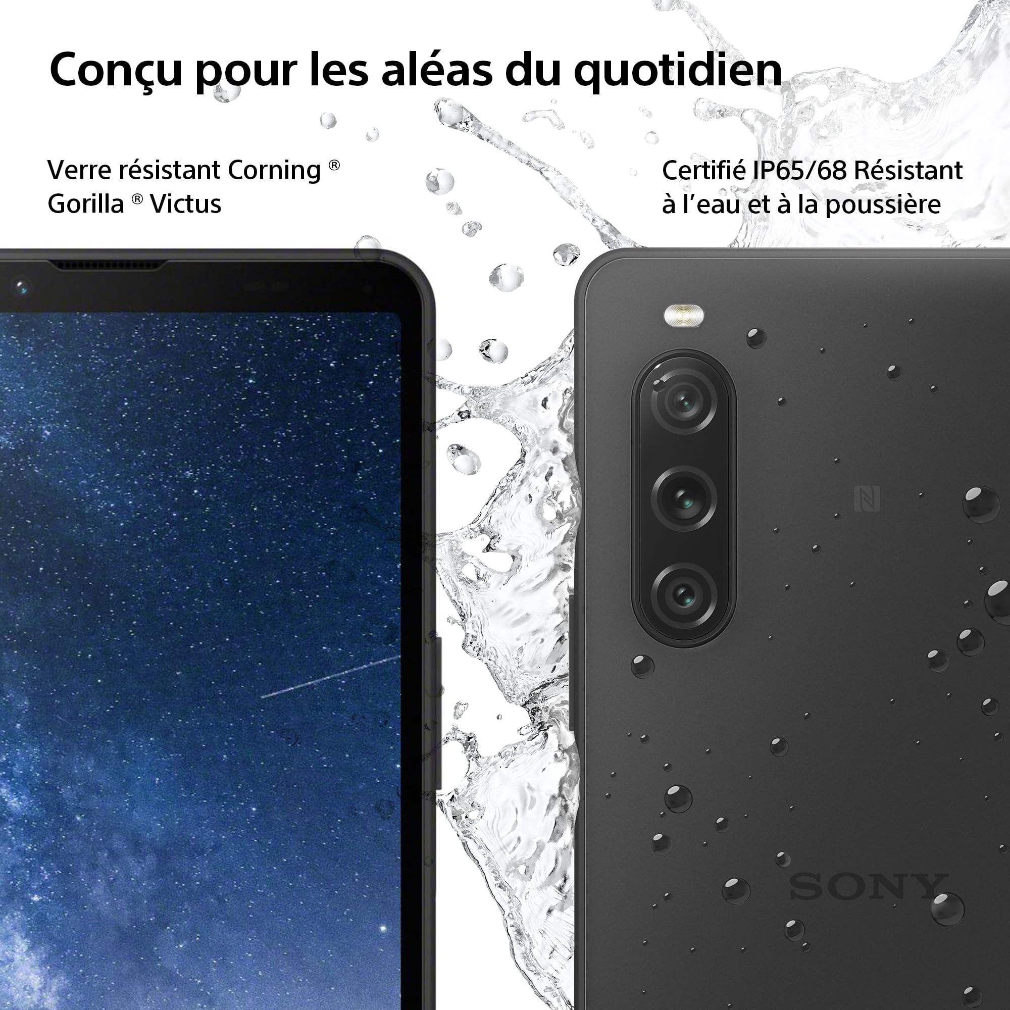 Sony Xperia 10 V 5G 128GB/6GB RAM Dual-SIM weiß (Ricondizionato)