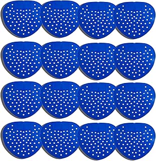 16 Stück Urinalsieb, Spritzschutz mit Duft, Urinalsieb mit Duft Urinaleinlage Urinal-Einlag Urinalsieb Spritzschutzmatte, Pissoir Einsatz für Arten von Einkaufszentren, Büros und Schule, Blau