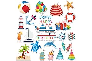 Cruise Door Decorations Magnetic, 22pcs Funny Birthday Carnival Novelties