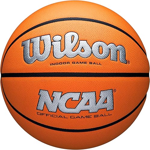 Miniatura 16 de Wilson NCAA Evo NXT Balones de Baloncesto Oficiales para Juegos en Interiores - Tamaños 6 y 7