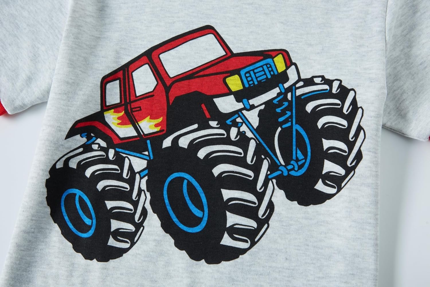 Akyzic Little Boys Pajamas 100% Cotton Pjs for Boys Toddler Monster Truck Sleepwear Short Sets Kids Summer Clothes 3-10T - Image 2
