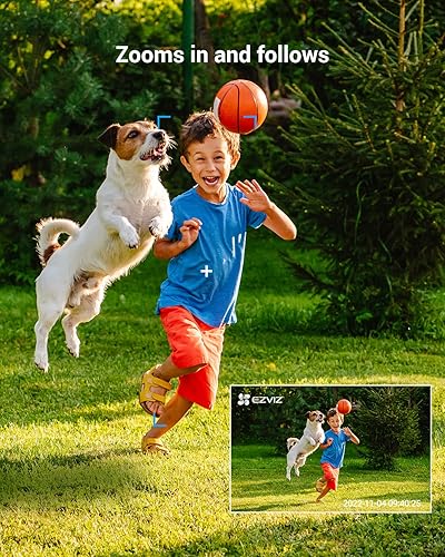 Miniatura 3 de EZVIZ Cámara de seguridad de seguimiento de zoom automático para exteriores 360, 3K, seguimiento de 12 puntos preestablecidos, reconocimiento de