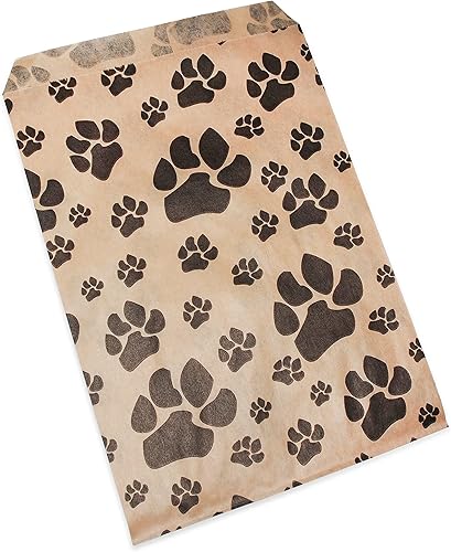 Miniatura 7 de CuteBox Pawprint - Bolsas de regalo de papel plano Kraft para manualidades, recuerdos de fiesta, venta al por menor, mercancía, ferias comerciales,