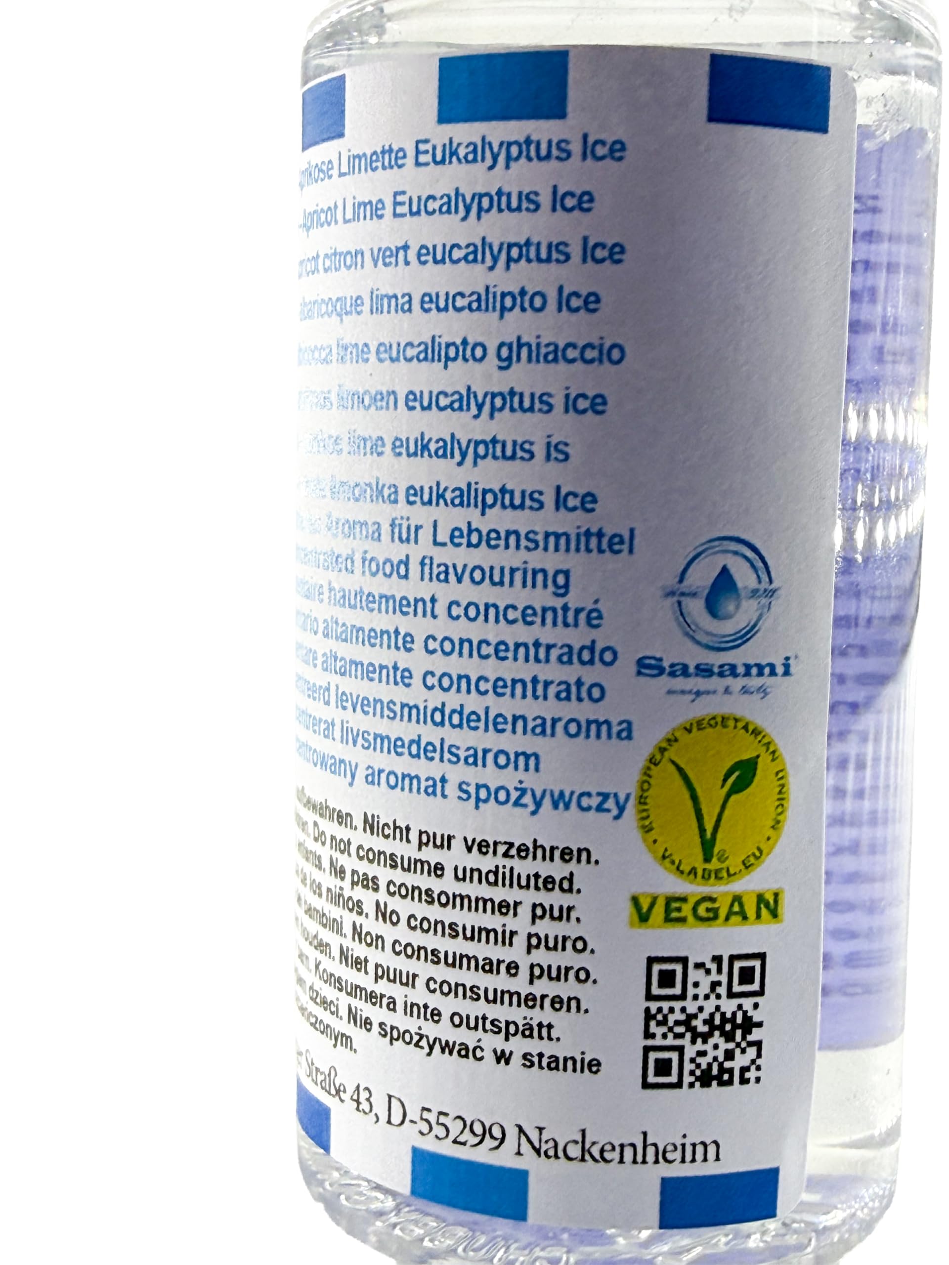 ApriCool – morela limonka eukaliptus Ice aromat koncentrat – Wegański – Sasami – 100ml