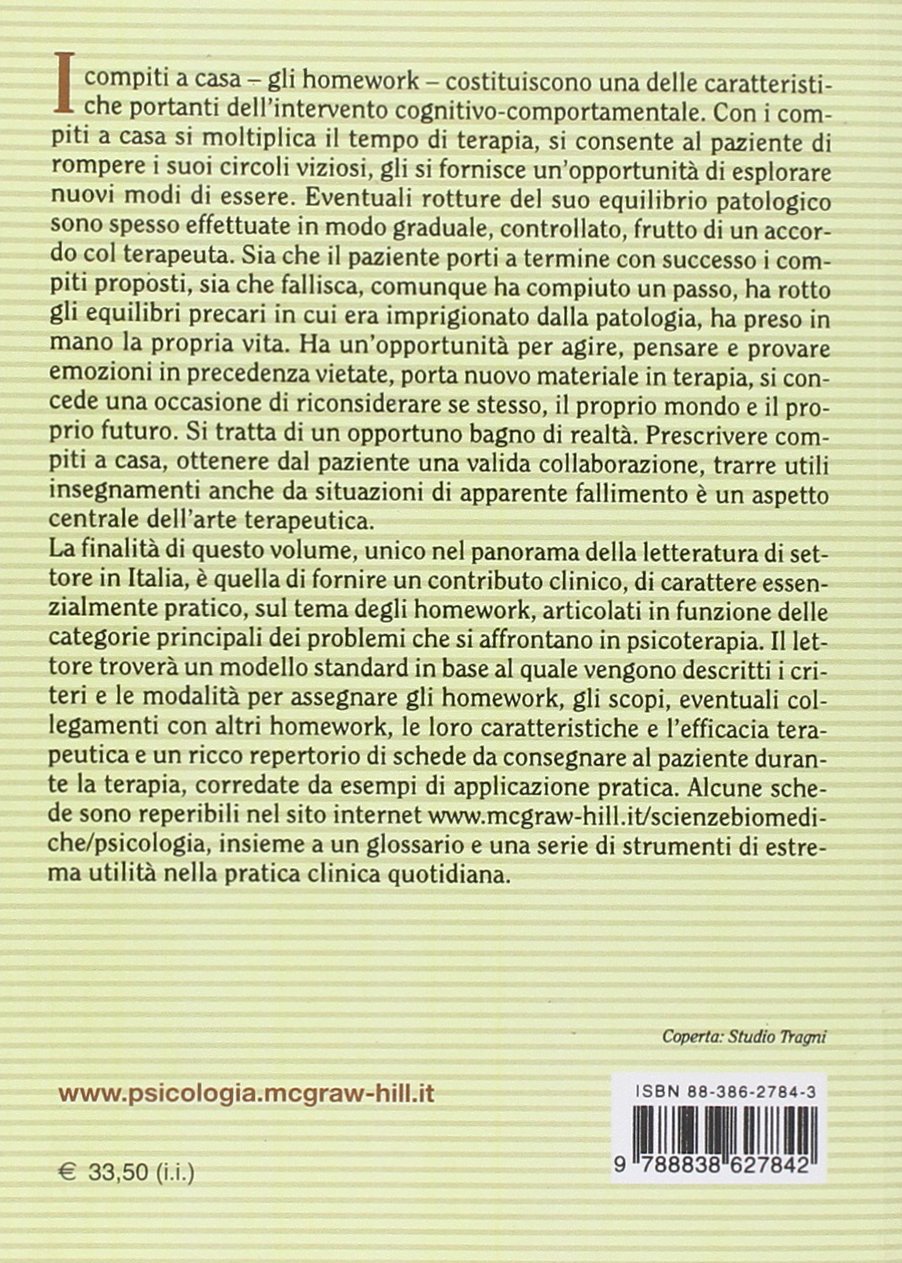 Homework: un'antologia di prescrizioni terapeutiche