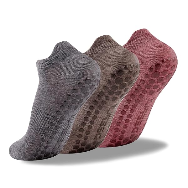 deefly Women Yoga Socks,Non Slip Grip Pilates Socks Unthickened