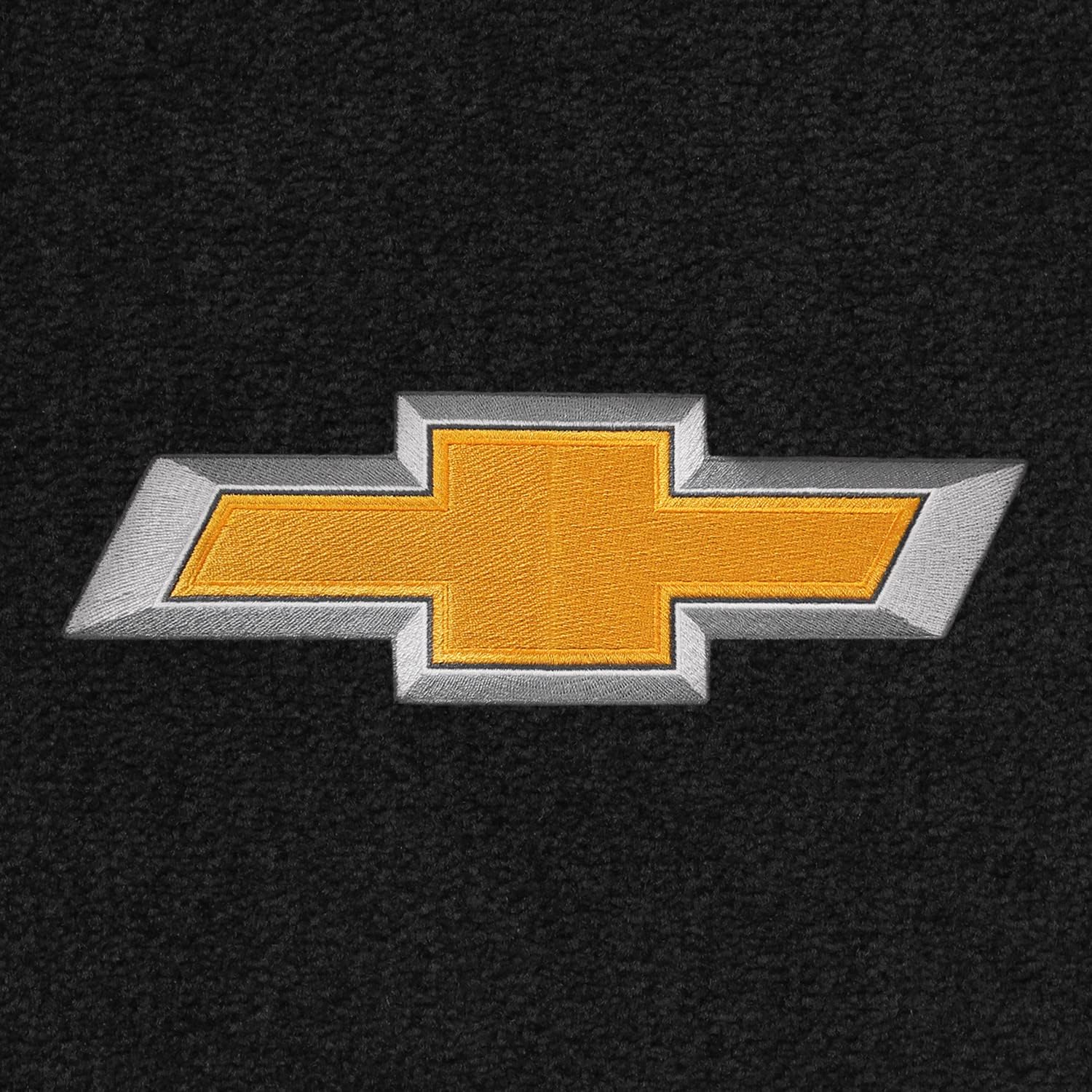 Lloyd Mats Custom-Fit Carpeted Floor Mats Premium Luxury Car Floor Liners for Trailblazer/Trailblazer EXT 2002-2006 - Gold Bowtie (Cargo - No 3rd Row, Charcoal)