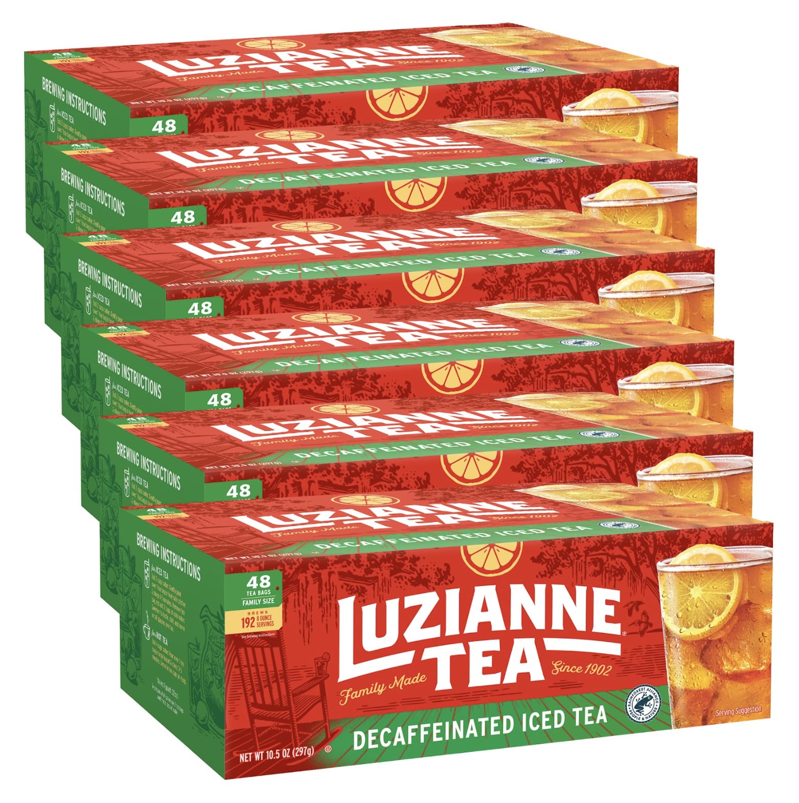 Amazon.com: Luzianne Decaffeinated Iced Tea Bags, Family Size