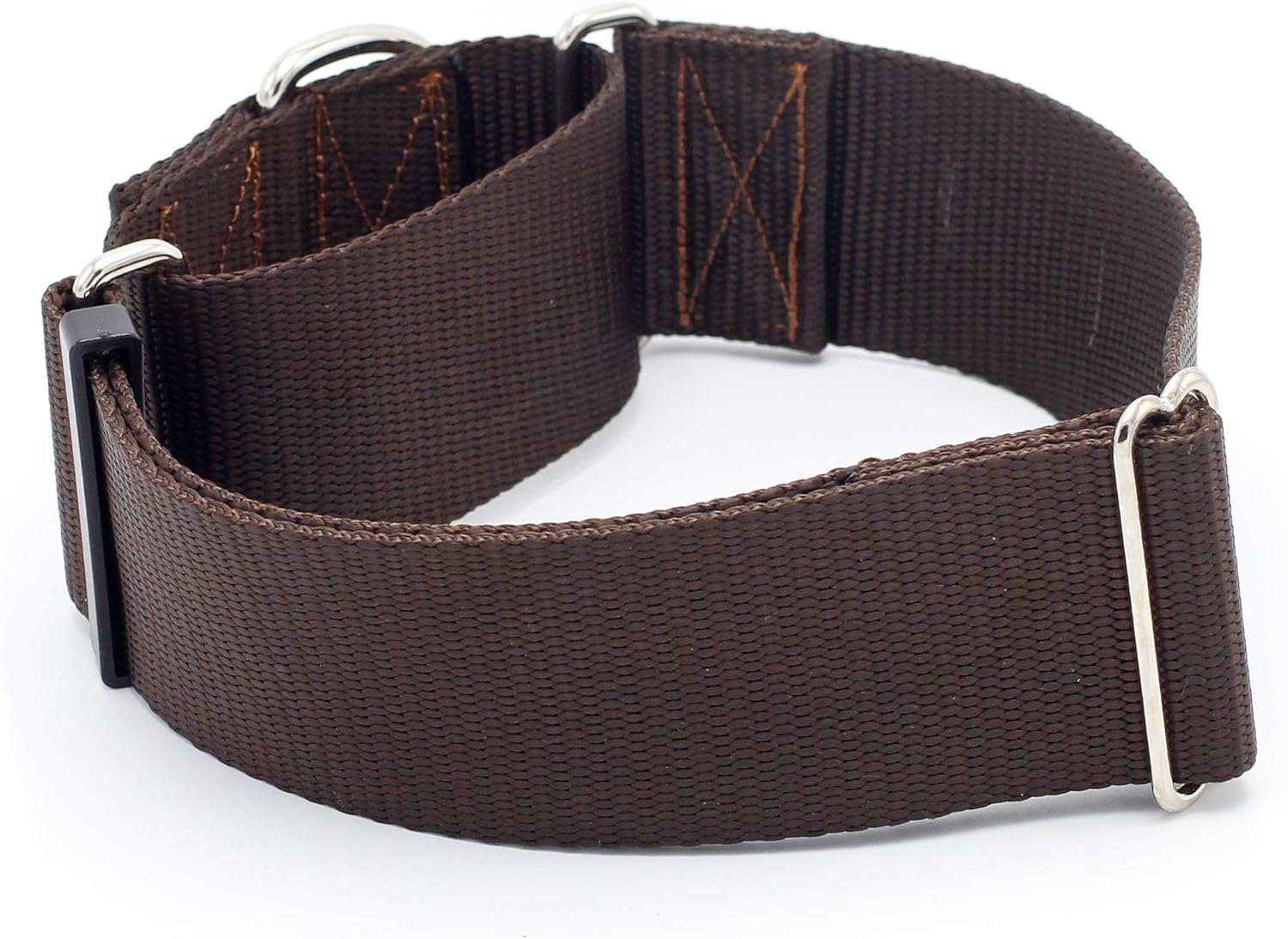 2 Inch Width Martingale Dog Collars Heavy Duty Nylon (2" Width Dog Collars (Dark