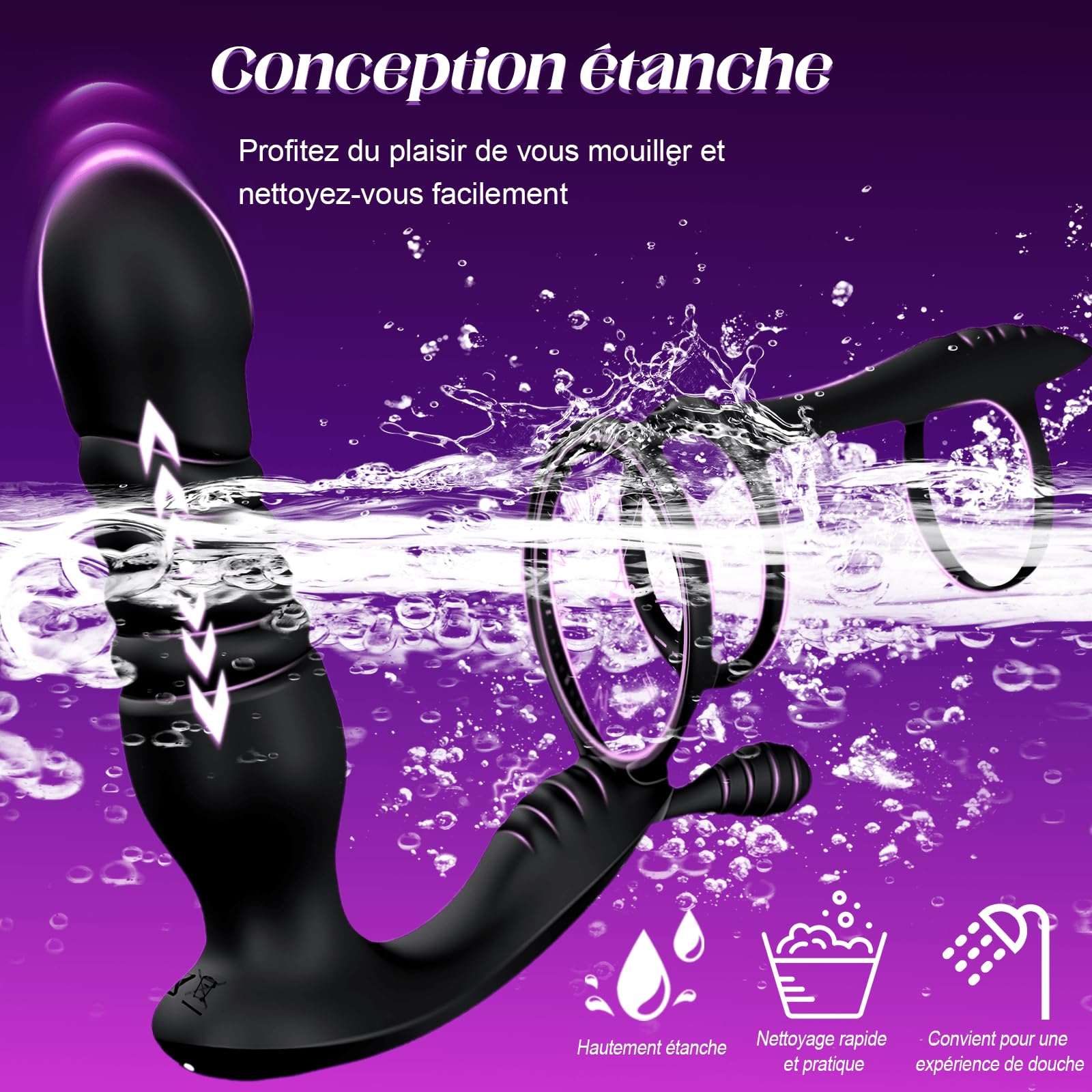 Masseurs de Prostate Vibrant Stimulateur Prostate Sextoys Plug Anal Vibrant