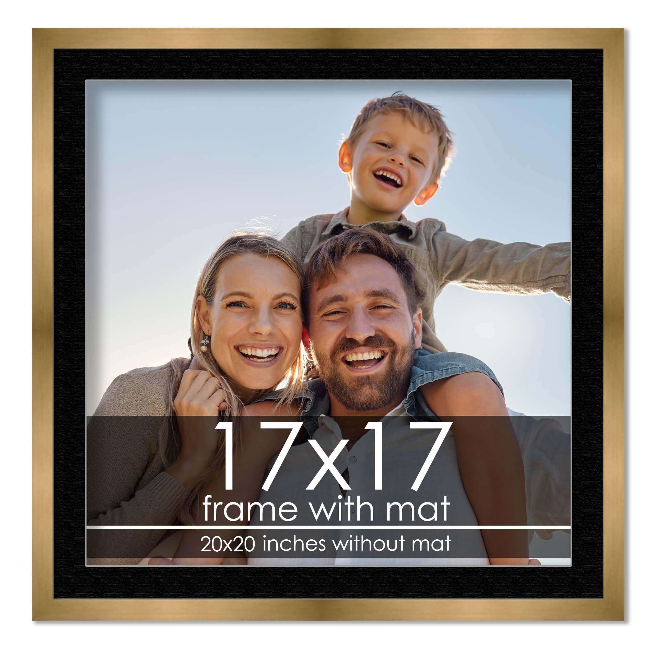 Amazon.com - 17x17 Frame with Mat - Bronze 20x20 Frame Wood Made