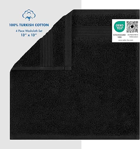 Miniatura 2 de United Home Textile - Lujosos paños de algodón turco genuino para un cuidado fácil, extrasuaves y absorbentes, toallas para los dedos, juego de 4