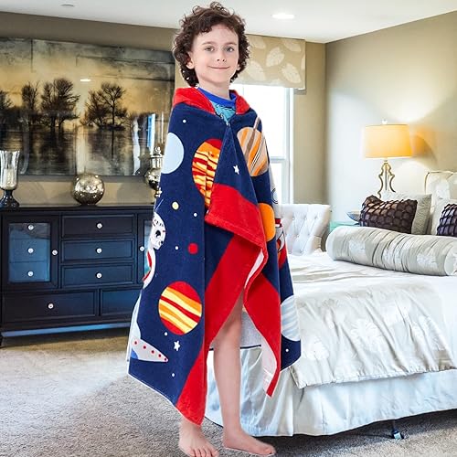 Miniatura 139 de Toallas de baño para niños, toalla para niños con capucha para playa, baño, piscina, toallas de natación de 30 x 50 pulgadas, tamaño grande, ultra