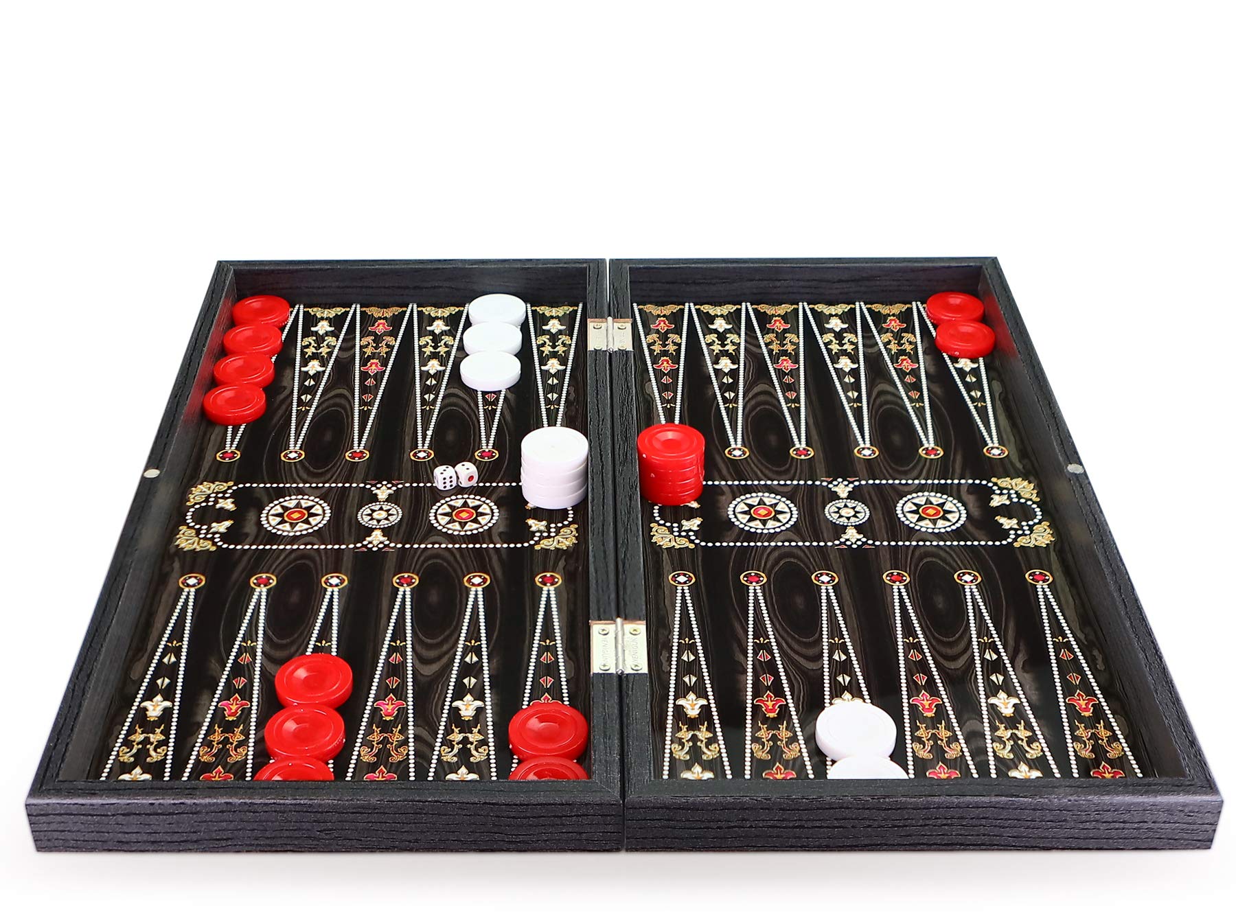Backgammon Tavla DAMA XXL - Jeux de société - Aspect perle