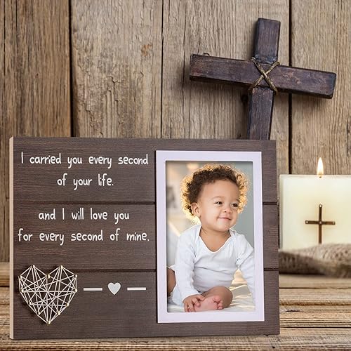 Miniatura 6 de Regalos de bautismo para niños y niñas, regalos de bautismo para bebés, marco de fotos para el bautismo o bautizo del bebé, tarjeta de bendición en