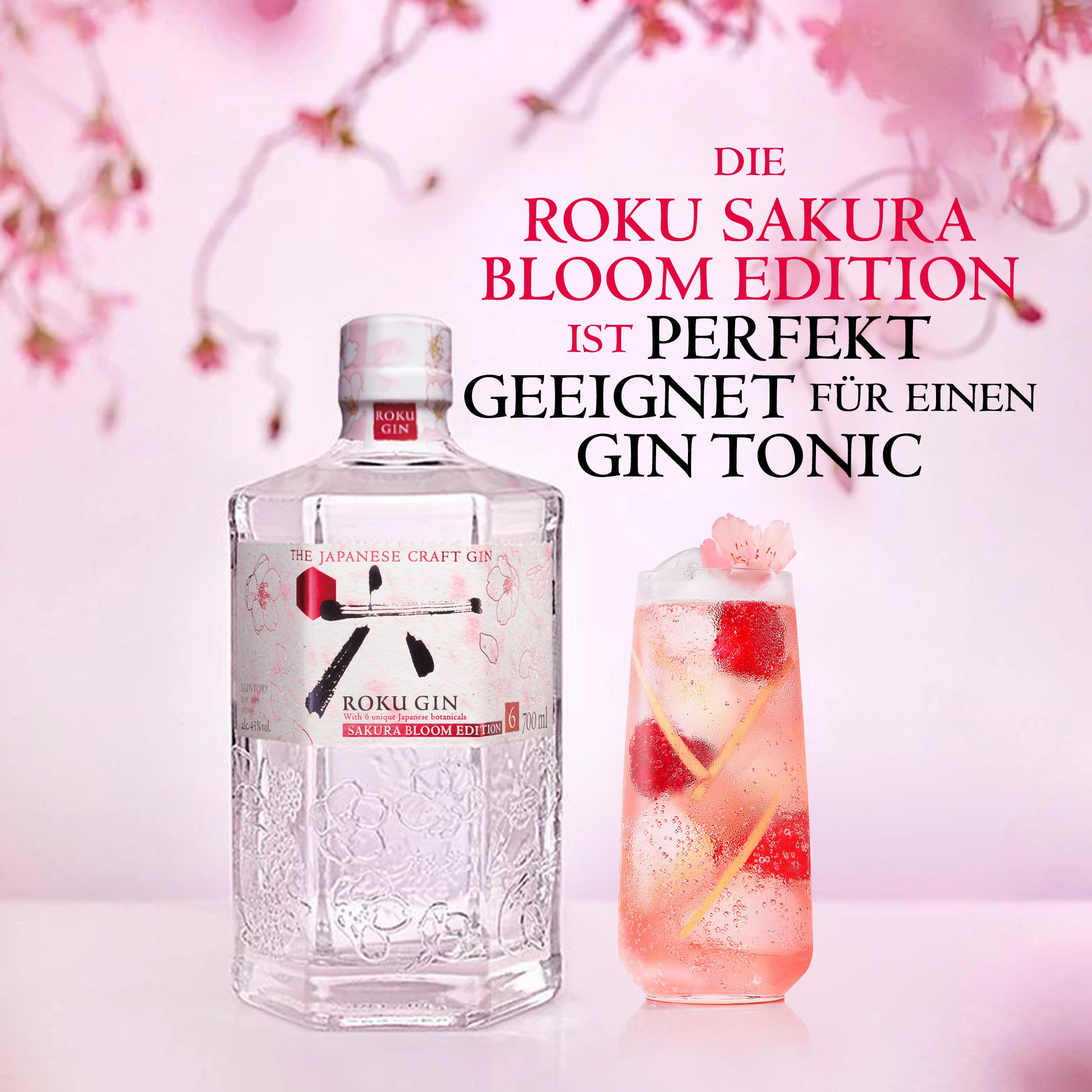 ROKU GIN Sakura Bloom Edition |6 japanische Botanicals