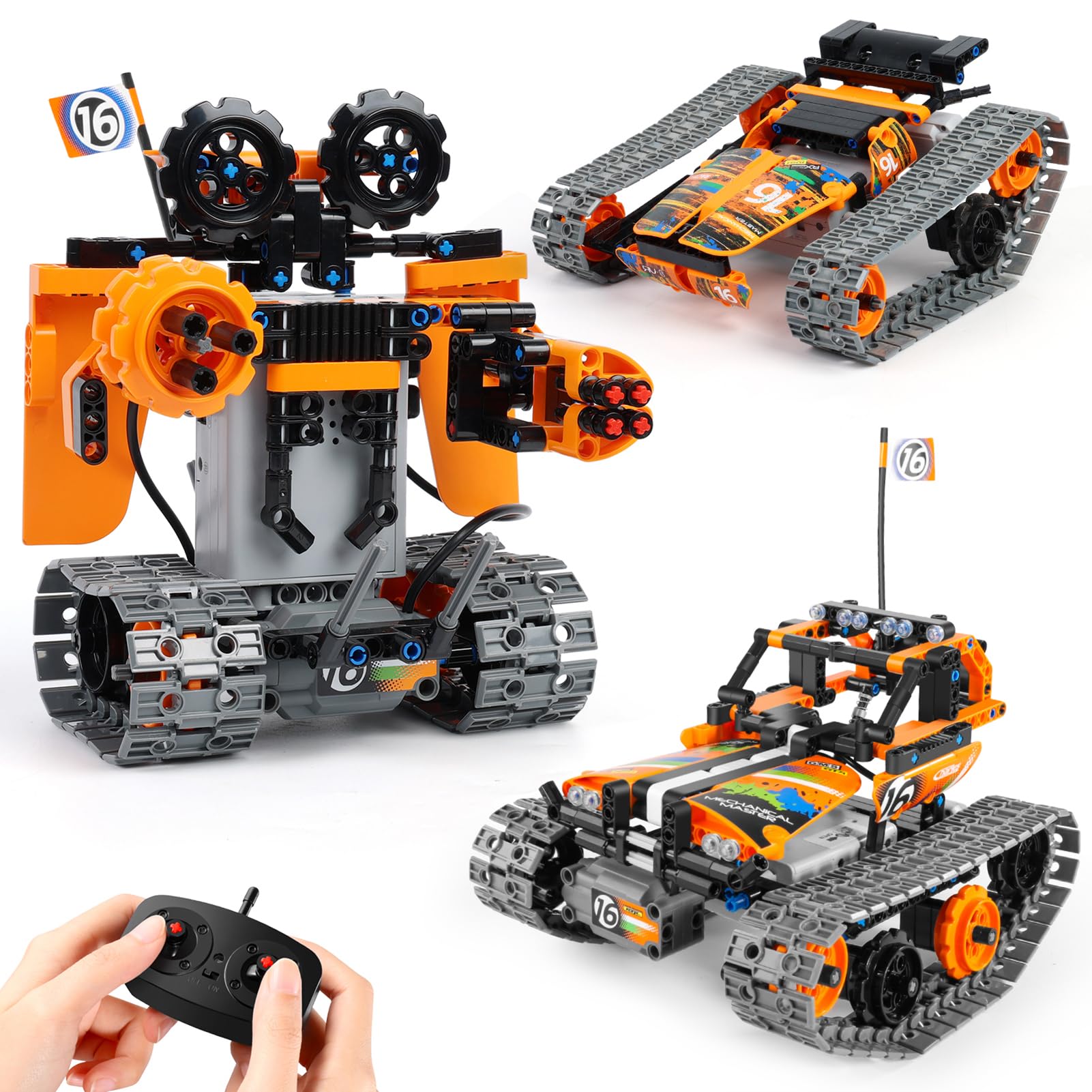 Building Toys STEM Robot Kit for Kids Ages 8-12, Remote Control Erector  Sets Engineering Robotics Kits, Educational Birthday Gift for Boys Girls  5-7