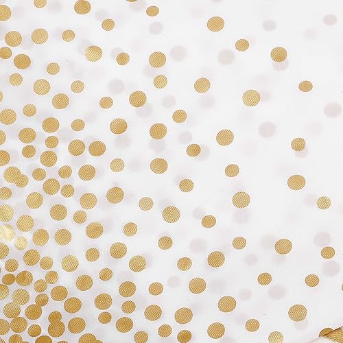 Miniatura 3 de TEHAUX 4 manteles rectangulares desechables con lunares para fiestas, para fiestas, festivales, decoración de comedor, cubierta de mesa de plástico